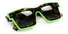 Sabine Be® Be Bobo Line Sun - Shiny Khaki Tortoise / Shiny Neon Green Sunglasses