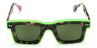 Sabine Be® Be Bobo Line Sun - Shiny Khaki Tortoise / Shiny Neon Green Sunglasses