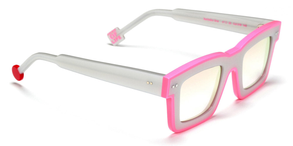 Sabine Be® Be Bobo Line Sun - Shiny Pearl Gray / Shiny Neon Pink Sunglasses