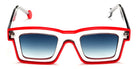 Sabine Be® Be Bobo Line Sun - Shiny Translucent Gray / Shiny Red Sunglasses