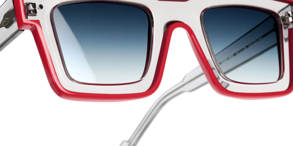 Sabine Be® Be Bobo Line Sun - Shiny Translucent Gray / Shiny Red Sunglasses