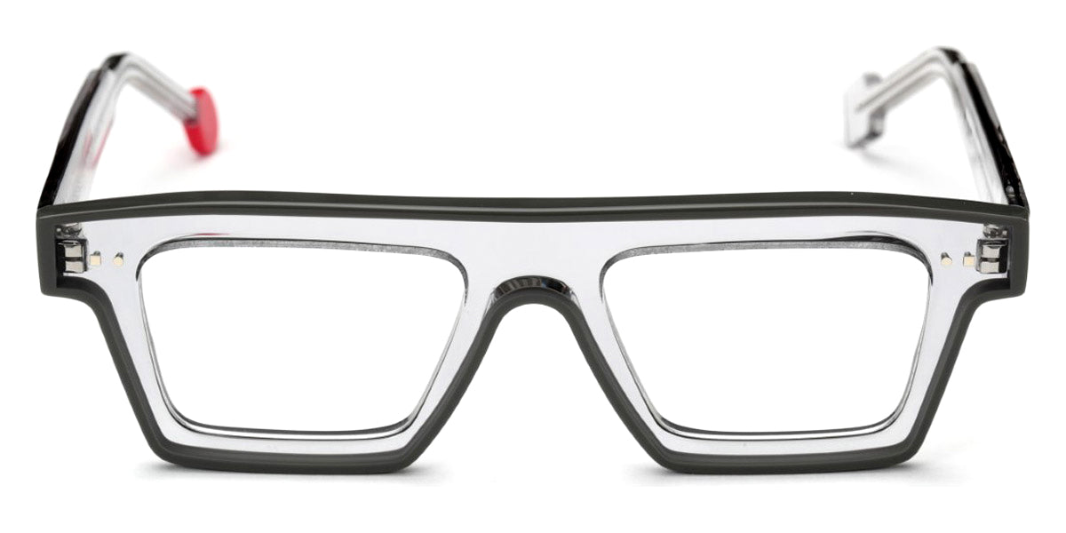 Sabine Be® Be Bold Line - Shiny Translucent Gray / Shiny Solid Gray Eyeglasses
