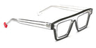 Sabine Be® Be Bold Line - Shiny Translucent Gray / Shiny Solid Gray Eyeglasses