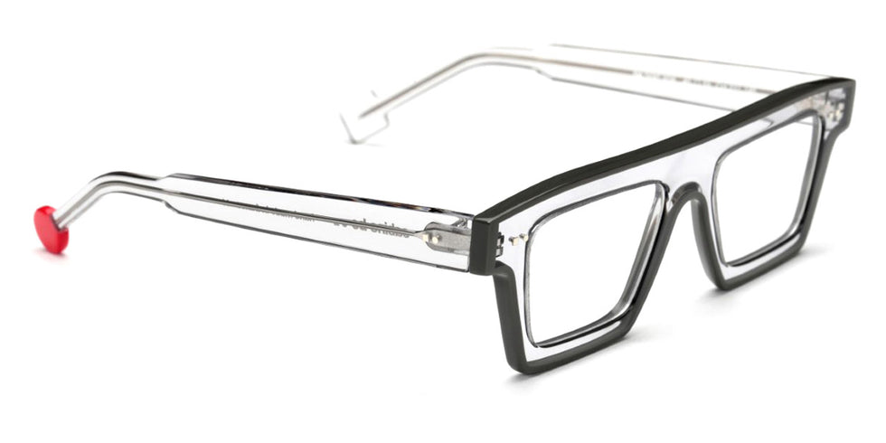 Sabine Be® Be Bold Line - Shiny Translucent Gray / Shiny Solid Gray Eyeglasses