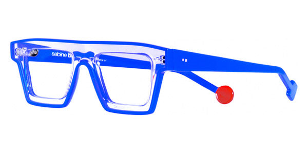 Sabine Be® Be Bold Line - Shiny Crystal / Shiny Blue Klein Eyeglasses