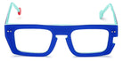 Sabine Be® Be Bossy - Shiny Translucent Blue Klein / White / Shiny Turquoise Eyeglasses