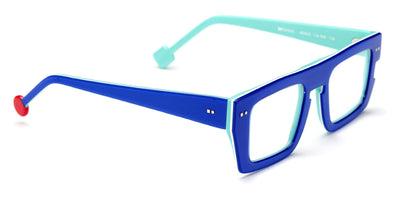 Sabine Be® Be Bossy - Shiny Translucent Blue Klein / White / Shiny Turquoise Eyeglasses