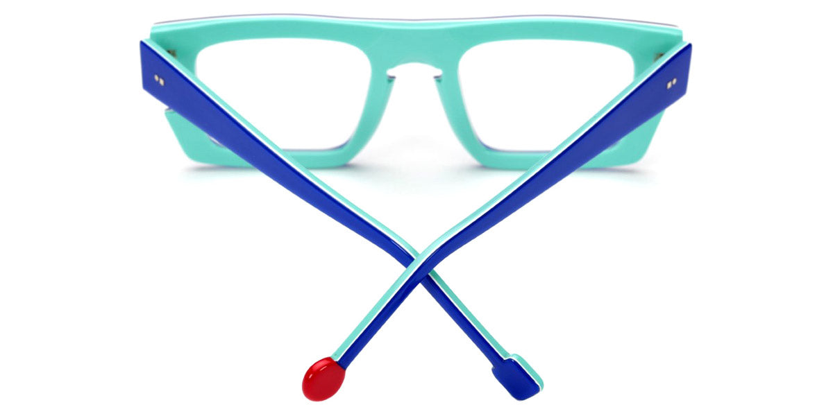 Sabine Be® Be Bossy - Shiny Translucent Blue Klein / White / Shiny Turquoise Eyeglasses