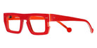 Sabine Be® Be Bossy - Shiny Translucent Red / White / Shiny Orange Eyeglasses