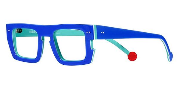 Sabine Be® Be Bossy - Shiny Translucent Blue Klein / White / Shiny Turquoise Eyeglasses