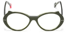 Sabine Be® Be Cat'S - Shiny Translucent Dark Green / White / Shiny Translucent Dark Green Eyeglasses