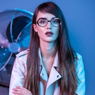 Sabine Be® Be Cat'S Slim - Polished Ruthenium Eyeglasses