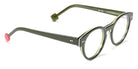 Sabine Be® Be Crazy - Shiny Translucent Dark Green / White / Shiny Translucent Dark Green Eyeglasses