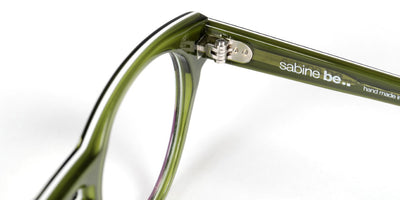 Sabine Be® Be Crazy - Shiny Translucent Dark Green / White / Shiny Translucent Dark Green Eyeglasses