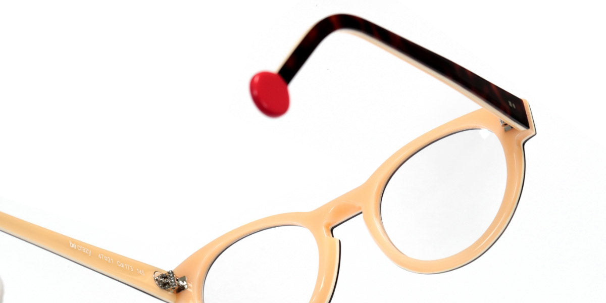Sabine Be® Be Crazy - Shiny Auburn Tortoise / White / Shiny Peach Eyeglasses