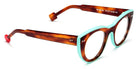 Sabine Be® Be Cute Line - Shiny Blonde Tortoise / Shiny Turquoise Eyeglasses