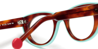 Sabine Be® Be Cute Line - Shiny Blonde Tortoise / Shiny Turquoise Eyeglasses