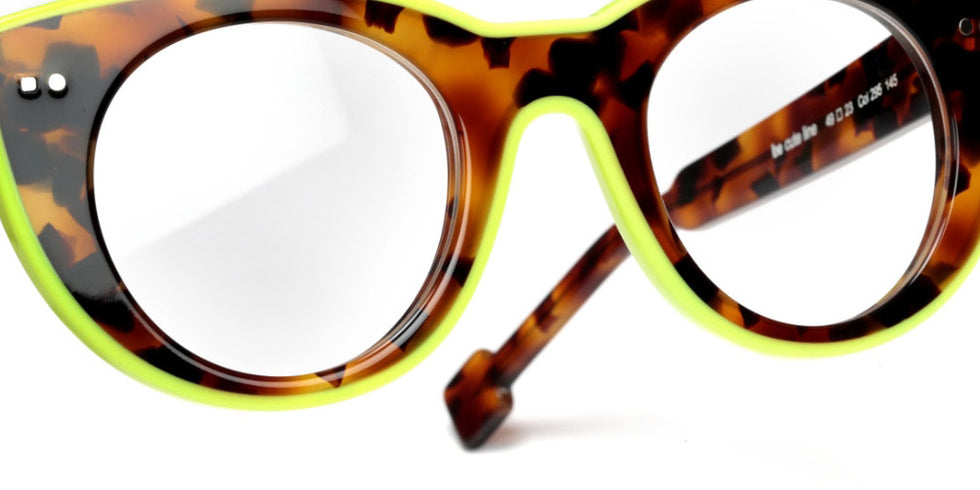Sabine Be® Be Cute Line - Shiny Fawn Tortoise / Shiny Neon Yellow Eyeglasses