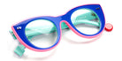 Sabine Be® Be Cute Line - Shiny Translucent Klein Blue / White / Shiny Turquoise / Shiny Neon Pink Eyeglasses