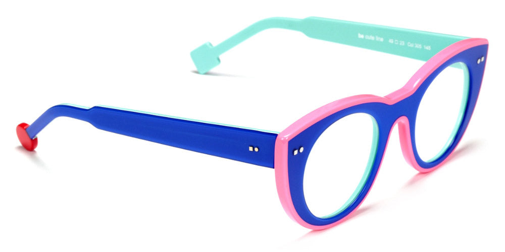 Sabine Be® Be Cute Line - Shiny Translucent Klein Blue / White / Shiny Turquoise / Shiny Neon Pink Eyeglasses