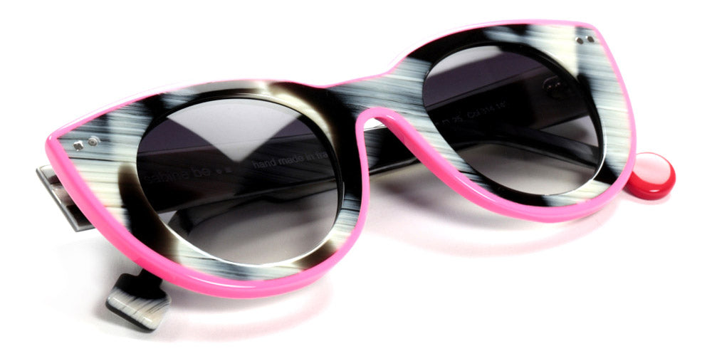 Sabine Be® Be Cute Line Sun - Shiny Horn / Shiny Neon Pink Sunglasses