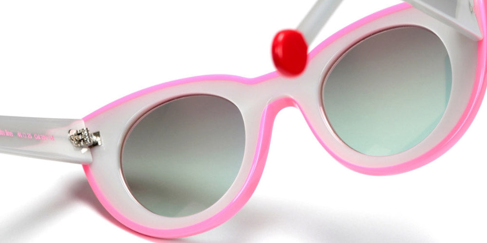 Sabine Be® Be Cute Line Sun - Shiny Pearl Gray / Shiny Neon Pink Sunglasses