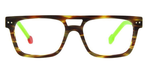Sabine Be® Be Dandy - Matte Veined Tortoise / Matte Neon Green Eyeglasses