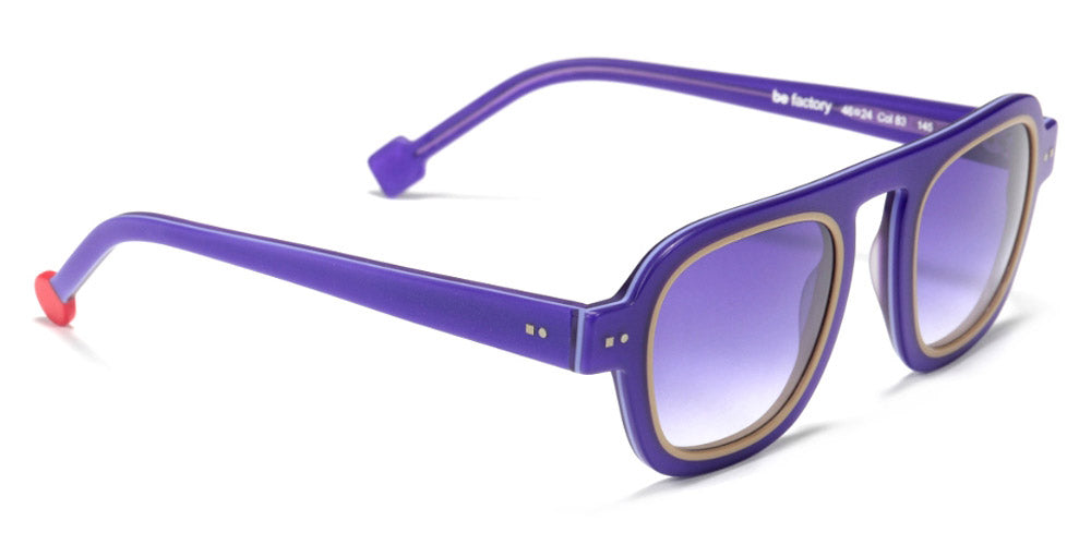 Sabine Be® Be Factory Sun - Matte Purple / Matte Beige Sunglasses