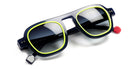 Sabine Be® Be Factory Sun - Shiny Navy Blue / Shiny Neon Yellow Sunglasses