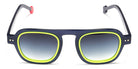 Sabine Be® Be Factory Sun - Shiny Navy Blue / Shiny Neon Yellow Sunglasses