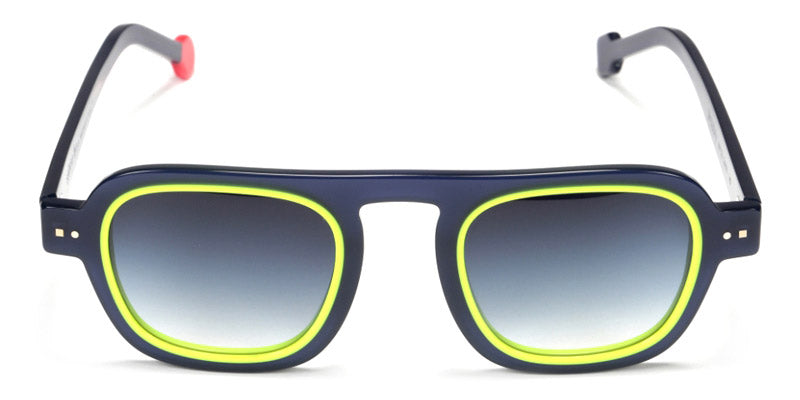 Sabine Be® Be Factory Sun - Shiny Navy Blue / Shiny Neon Yellow Sunglasses