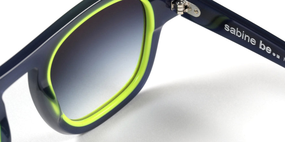 Sabine Be® Be Factory Sun - Shiny Navy Blue / Shiny Neon Yellow Sunglasses