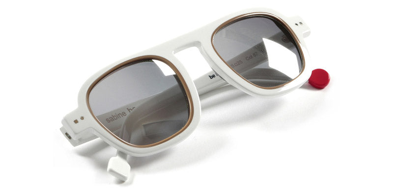 Sabine Be® Be Factory Sun - Shiny White / Shiny Beige Sunglasses