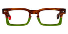 Sabine Be® Be Geek - Shiny Blonde Veined Tortoise / Shiny Translucent Light Green Eyeglasses