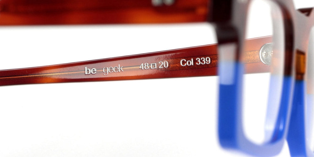 Sabine Be® Be Geek - Shiny Blonde Tortoise / Shiny Klein Blue Eyeglasses