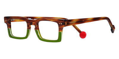 Sabine Be® Be Geek - Shiny Blonde Veined Tortoise / Shiny Translucent Light Green Eyeglasses