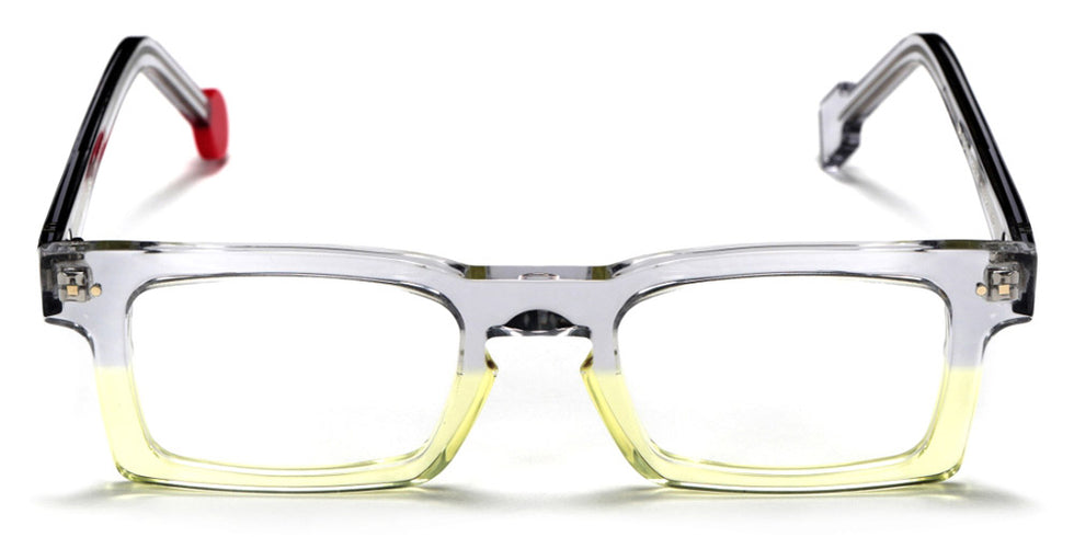 Sabine Be® Be Geek - Shiny Translucent Gray / Shiny Translucent Yellow Eyeglasses