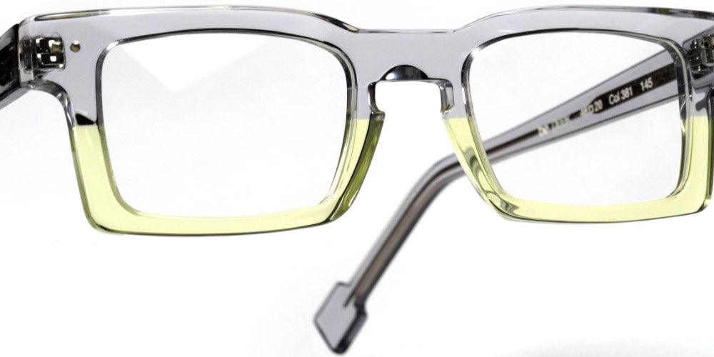 Sabine Be® Be Geek - Shiny Translucent Gray / Shiny Translucent Yellow Eyeglasses