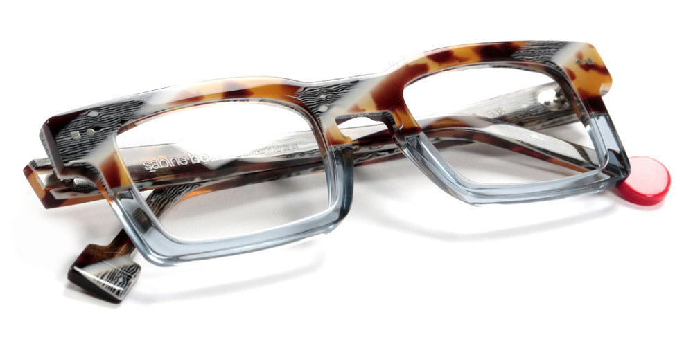 Sabine Be® Be Geek - Shiny Vintage Tortoise / Shiny Translucent Gray Blue Eyeglasses