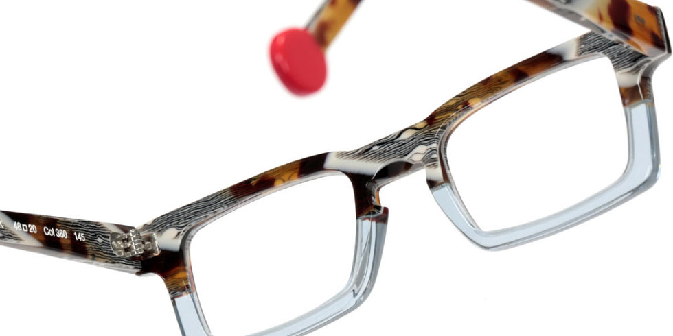 Sabine Be® Be Geek - Shiny Vintage Tortoise / Shiny Translucent Gray Blue Eyeglasses