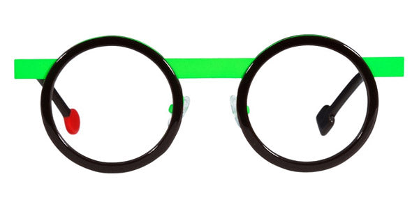 Sabine Be® Be Gipsy - Shiny Dark Choco / Satin Neon Green Eyeglasses