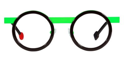 Sabine Be® Be Gipsy - Shiny Dark Choco / Satin Neon Green Eyeglasses