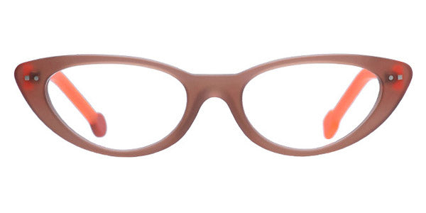 Sabine Be® Be Glam' - Matte Translucent Beige / Matte Neon Translucent Orange Eyeglasses