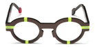 Sabine Be® Be Groom - Matte Glossy Brown / Matte Neon Yellow Eyeglasses
