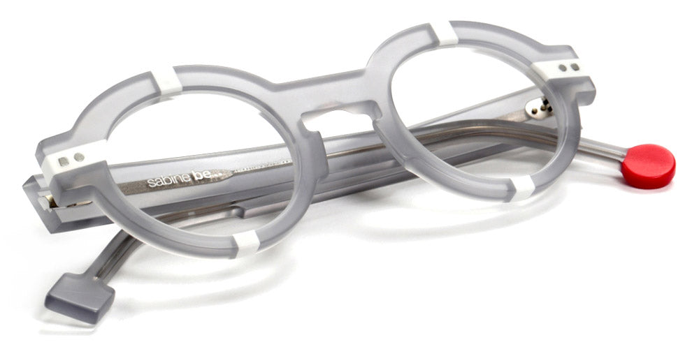 Sabine Be® Be Groom - Matte Translucent Gray / Matte White Eyeglasses