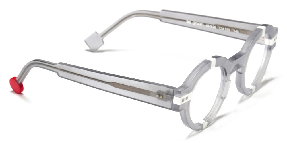 Sabine Be® Be Groom - Matte Translucent Gray / Matte White Eyeglasses