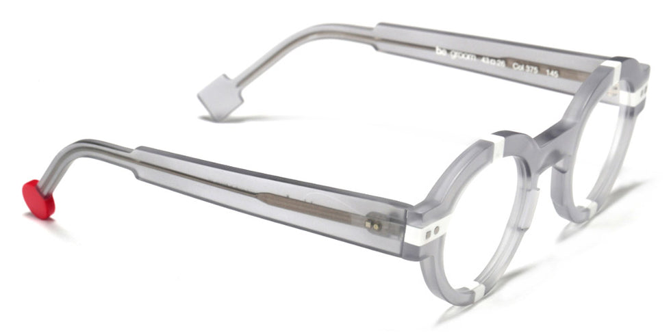 Sabine Be® Be Groom - Matte Translucent Gray / Matte White Eyeglasses