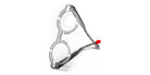 Sabine Be® Be Groom - Matte Translucent Gray / Matte White Eyeglasses
