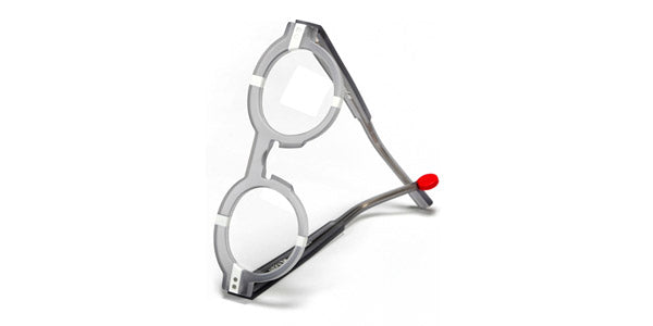 Sabine Be® Be Groom - Matte Translucent Gray / Matte White Eyeglasses