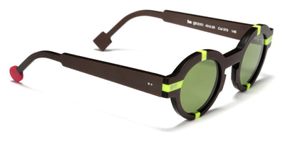 Sabine Be® Be Groom Sun - Matt Glossy Brown / Matt Neon Yellow Sunglasses
